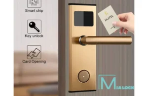 Khóa từ cửa gỗ mặt trước