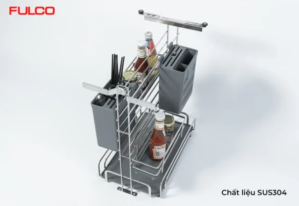 GIÁ ĐỰNG CHAI LỌ – DAO THỚT NAN OVAL INOX 304 Fulco W4ZP58N1XD phía dưới