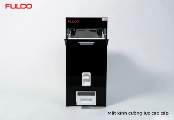 THÙNG GẠO MẶT GƯƠNG (Màu Đen) Fulco NS104 phóng to