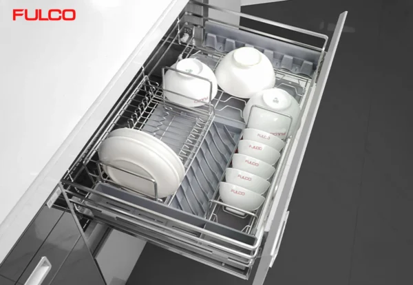GIÁ BÁT ĐĨA – XOONG NỒI TỦ DƯỚI PREMIUM Fulco NSP.01 thu gọn