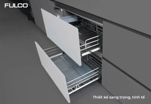 GIÁ BÁT ĐĨA – XOONG NỒI NAN VUÔNG Fulco NS02V-600B phía trên