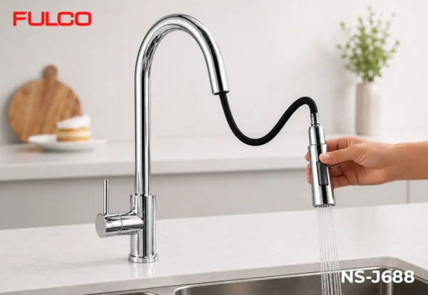 Vòi rửa đa năng Fulco NS-J688 cận cảnh