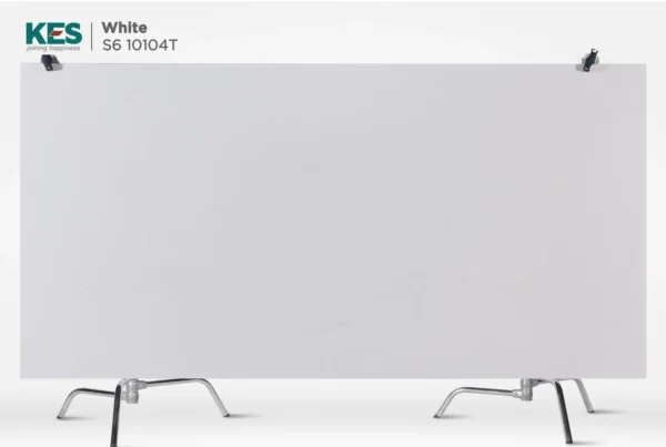 MDF phủ Melamine White KES S6 10104T mặt sau