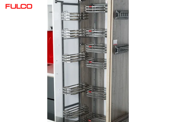 HỆ THỐNG TỦ KHO 6 TẦNG INOX 304 Fulco FC0502C mặt sau