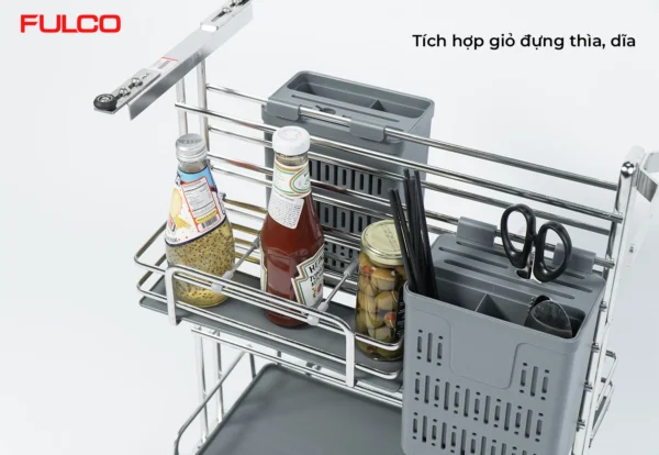 GIÁ ĐỰNG CHAI LỌ – DAO THỚT NAN OVAL INOX 304 Fulco W4ZP58N1XD phóng to