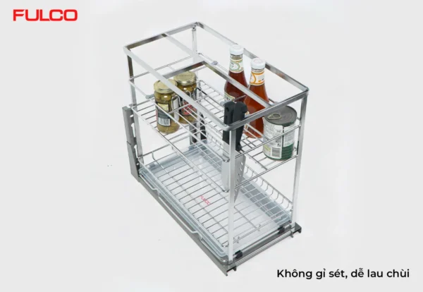 GIÁ ĐỰNG CHAI LỌ – DAO NAN VUÔNG Fulco EMI34F1BRT cận cảnh