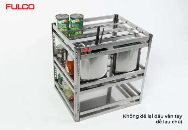 Giá đựng chai lọ dao thớt mặt trước