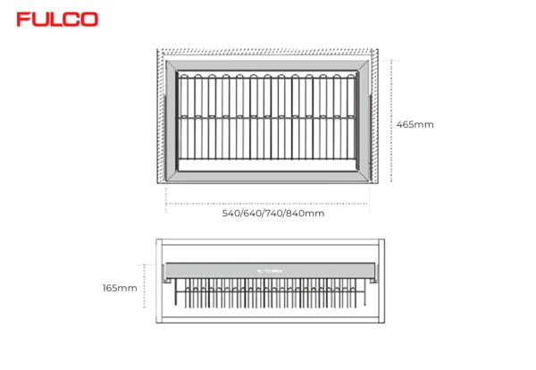 GIÁ ĐỂ GIÀY ĐA NĂNG CAO CẤP (700mm) Fulco RPOQ7H1MVE cận cảnh