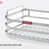 TỦ KHO 4 TẦNG INOX 304 NAN VUÔNG CÁNH MỞ QUAY Fulco FC0508C thu gọn