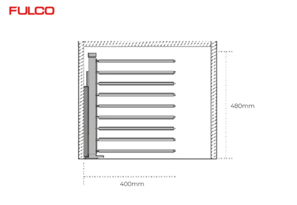 GIÁ TREO QUẦN ÂU CAO CẤP (450mm) Fulco FCH303 phóng to
