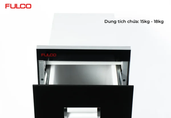THÙNG GẠO 2 NGĂN KÉO Fulco FC35 mặt sau