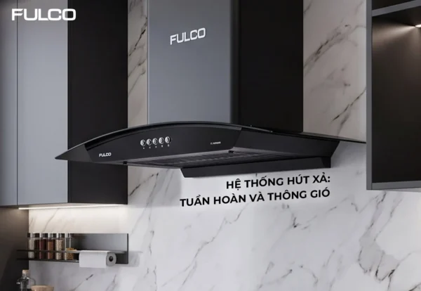 HÚT MÙI FULCO KÍNH CONG CAO CẤP Fulco FC – H700SE thu gọn