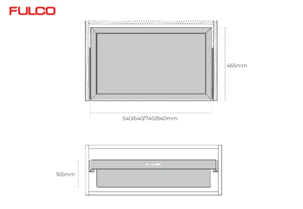 NGĂN KÉO ĐỂ ĐỒ CAO CẤP (700mm) Fulco FCH205 thu gọn