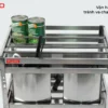 GIÁ ĐỰNG CHAI LỌ – DAO THỚT INOX HỘP (300mm) Fulco FC17 mặt sau