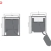 TỦ KHO 2 TẦNG KÍNH CƯỜNG LỰC Fulco NS440-A thu gọn