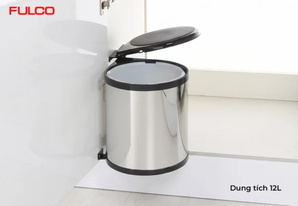 THÙNG RÁC INOX GẮN CÁNH Fulco NSR.12T cận cảnh