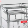 GIÁ ĐỰNG CHAI LỌ – DAO THỚT INOX NAN TRÒN Fulco NS01T-200 mặt sau