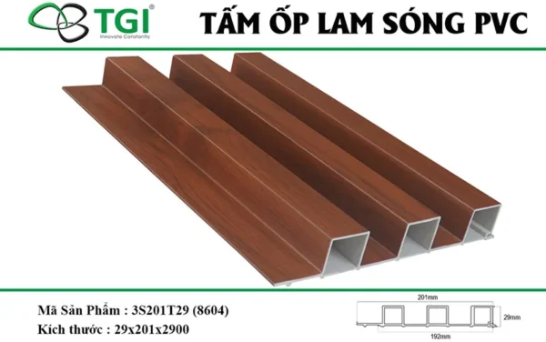 Tấm ốp lam sóng mặt trước