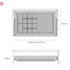 NGĂN KÉO ĐỰNG TRANG SỨC, PHỤ KIỆN THỜI TRANG CAO CẤP (700mm) Fulco FCH203 thu gọn