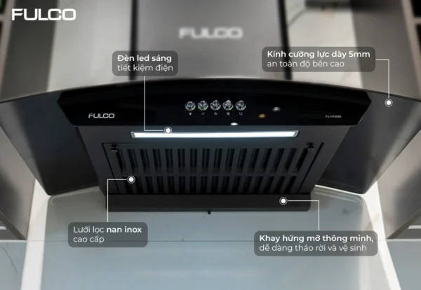 HÚT MÙI FULCO KÍNH CONG CAO CẤP Fulco FC – H700SE phóng to