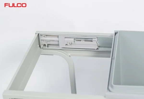 THÙNG RÁC ĐÔI GẮN CÁNH CÓ GIẢM CHẤN Fulco NSR.40-1 cận cảnh
