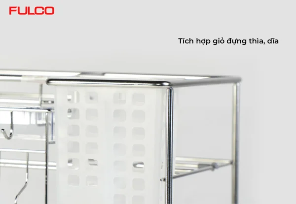 GIÁ ĐỰNG CHAI LỌ – DAO THỚT INOX NAN TRÒN Fulco NS01T-200 cận cảnh