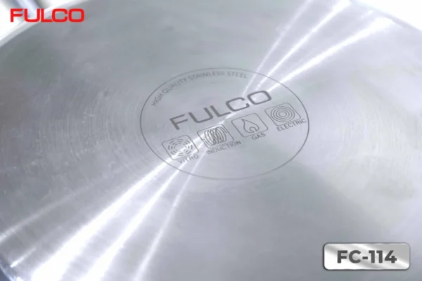 CHẢO LIỀN KHỐI 3 LỚP INOX 304 CAO CẤP Fulco FC114 thu gọn
