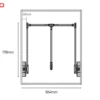 NSH.600A; NSH.900A | GIÁ TREO QUẦN ÁO DI ĐỘNG CAO CẤP Fulco FCH614-WD phía dưới