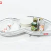 KỆ GIÁ GÓC LIÊN HOÀN LÁ Fulco FC58 – 900-1000mm – Trắng mặt sau