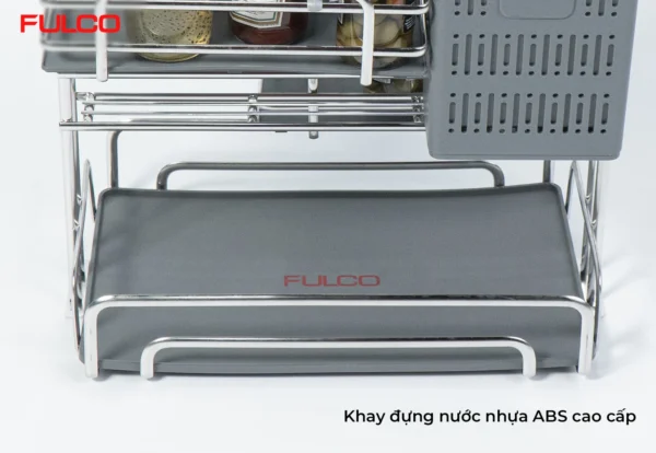GIÁ ĐỰNG CHAI LỌ – DAO THỚT NAN OVAL INOX 304 Fulco W4ZP58N1XD mặt sau