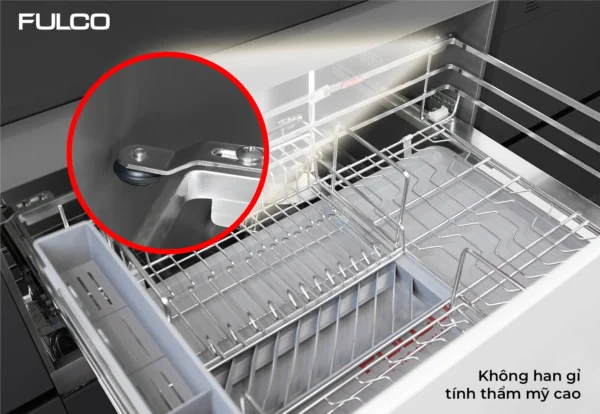 GIÁ BÁT ĐĨA – XOONG NỒI TỦ DƯỚI PREMIUM Fulco NSP.01 mặt sau