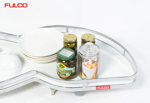 KỆ GIÁ GÓC LIÊN HOÀN LÁ Fulco FC58 – 900-1000mm – Trắng thu nhỏ
