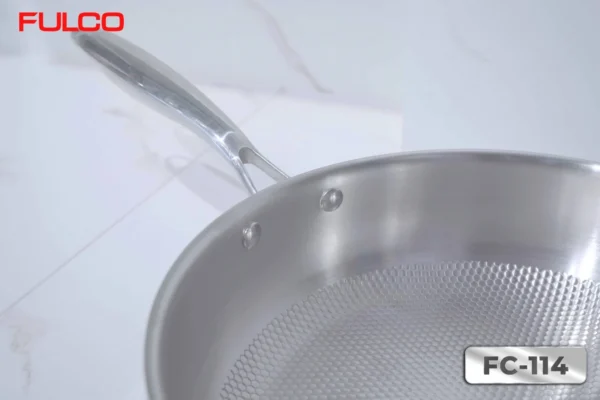 CHẢO LIỀN KHỐI 3 LỚP INOX 304 CAO CẤP Fulco FC114 phóng to