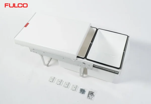 THÙNG RÁC ĐÔI GẮN CÁNH (400mm) Fulco FC47 cận cảnh