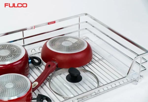 GIÁ BÁT ĐĨA – XOONG NỒI NAN VUÔNG Fulco NS02V-600B phía dưới