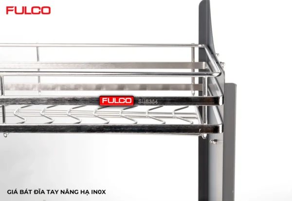 GIÁ BÁT ĐĨA TAY NÂNG HẠ IN0X 304 Fulco NSA.06 thu nhỏ