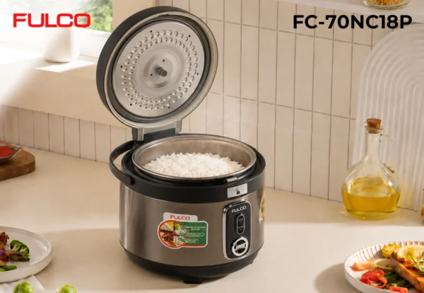 NỒI CƠM ĐIỆN FULCO CAO CẤP Fulco FC70NC18P mặt sau