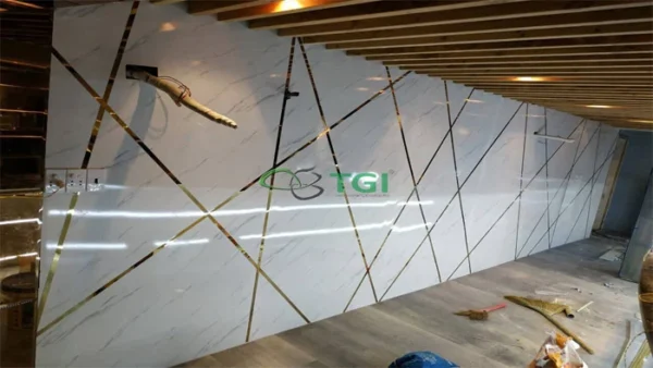 Tấm Ốp PVC Vân Đá 600mm Màu TGW-8611 thu gọn