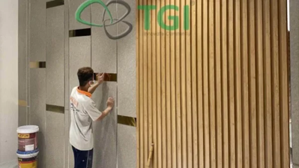 Tấm Ốp PVC Màu Bê Tông 600mm TGW-8613 thu gọn