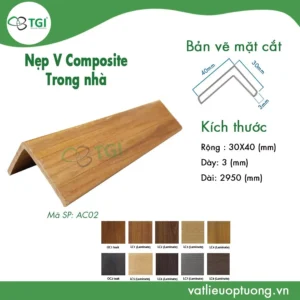 Nep go nhua chu v mặt trước