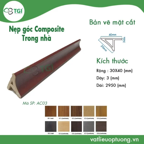 Nep goc go nhua mặt trước
