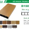 Thanh Lam Gỗ Nhựa B150T50 mặt sau