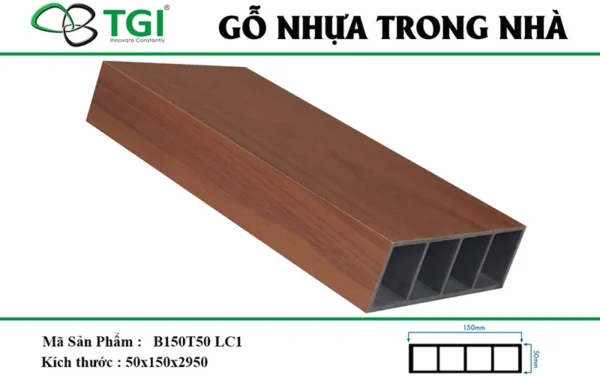 Thanh lam go nhua mặt trước