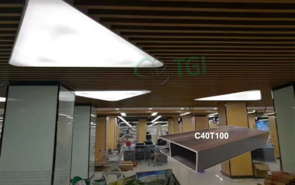 Thanh Lam Gỗ Nhựa C40T100 thu gọn