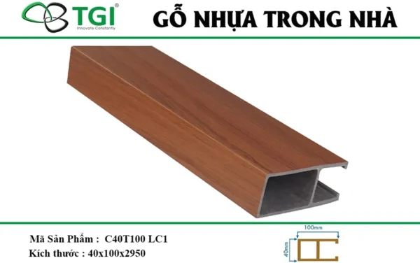 Thanh lam go nhua mặt trước