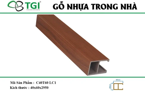 Thanh lam go nhua mặt trước