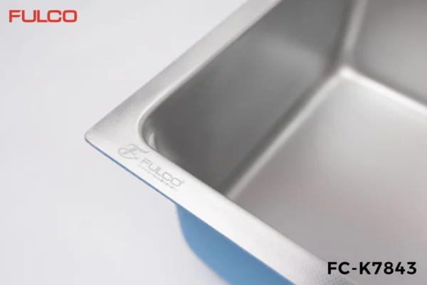 Chậu rửa 2 hố cân âm bản SUS304 Fulco FS9OQGID3Y phóng to