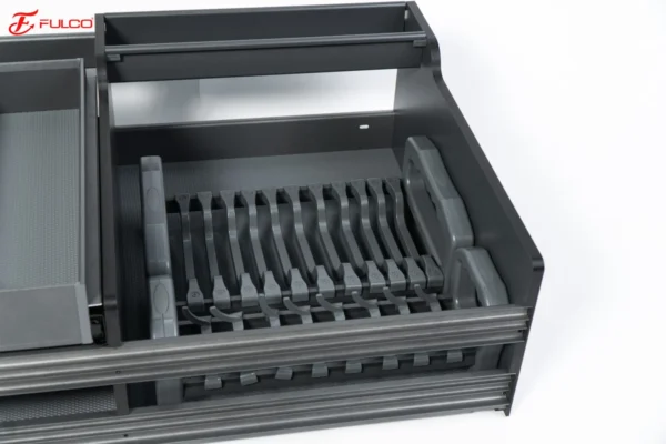 GIÁ BÁT ĐĨA – XOONG NỒI MÀU XÁM PHỦ NANO Fulco FCA03 cận cảnh