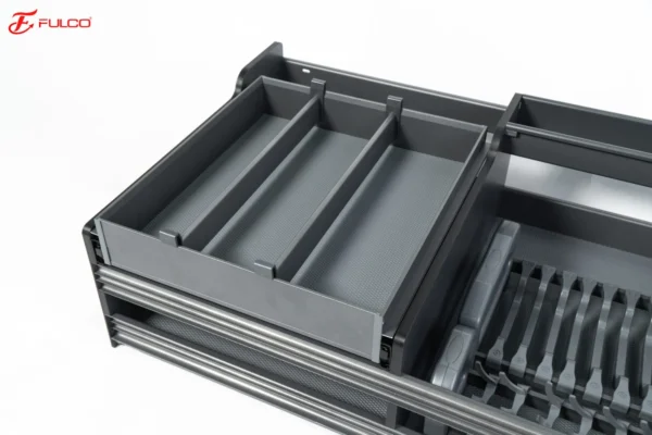 GIÁ BÁT ĐĨA – XOONG NỒI MÀU XÁM PHỦ NANO Fulco FCA03 phía dưới