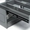 GIÁ BÁT ĐĨA – XOONG NỒI MÀU XÁM PHỦ NANO Fulco FCA03 thu gọn